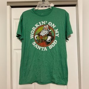 Brand New Men’s Well Worn Santa Tee Shirt - Size Medium